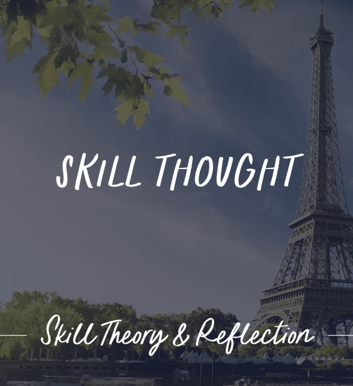 blog skill thought